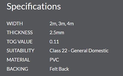 versatility specifications